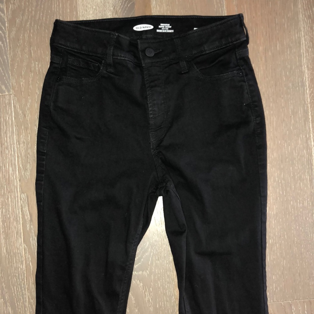 black old navy skinny jeans